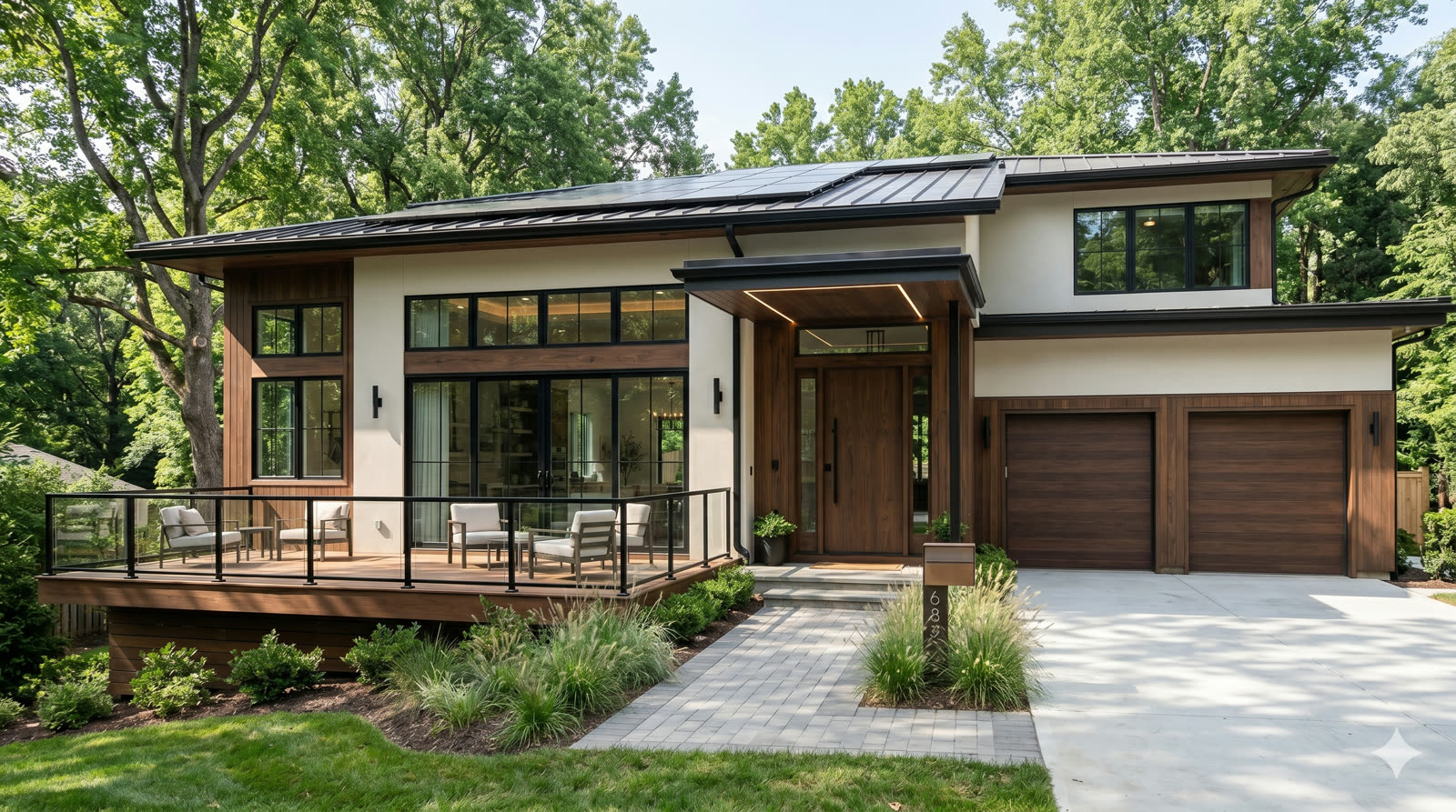 Modern home exterior