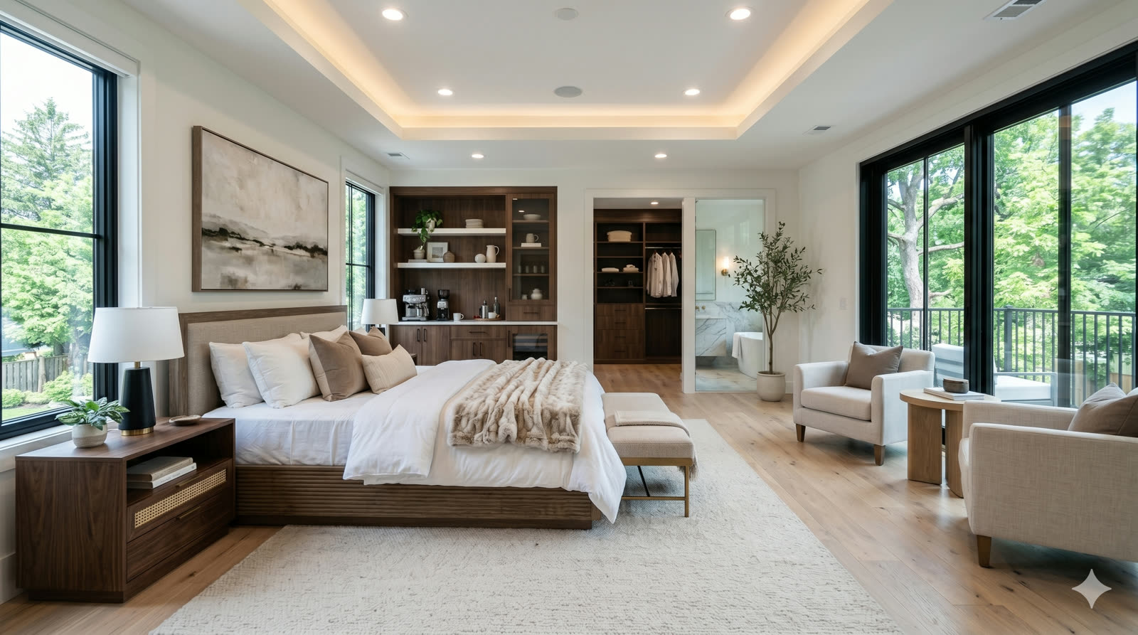 Primary bedroom suite